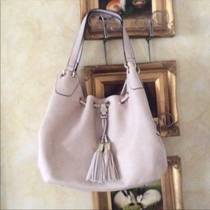Pink Hobo Style purse w/ tassel